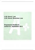 LLB &lpar;Hons&rpar; Law LLB &lpar;Hons&rpar; Business Law
