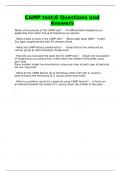 CAMP test&vert;6 Questions and Answers