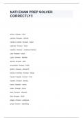 NATI EXAM PREP SOLVED CORRECTLY&excl;&excl;