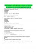 MICROBIOLOGY EXAM 4 2024 UPDATED VERSION QUESTION AND ANSWER