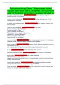 Pathophysiology Exam 1 Rasmussen Latest Update 2024-2025 100&percnt; Complete 120 Questions and Verified Correct Answers Already Graded A&plus;