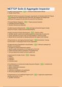 NETTCP Soils & Aggregate Inspector Questions and Answers with complete actual solution