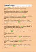 Nettcp Training Questions and Answers with complete actual solution 