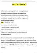 ACC 305 Exam 2 Actual Exam with Questions and Answers &lpar;2024 &sol; 2025&rpar; 100&percnt; Guarantee Pass
