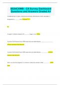 SS24CXWB - CX Survey Dashboard Questions and Answers Graded A&plus;