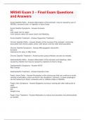 NR545 Exam 3 &ndash; Final Exam Questions and Answers