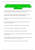 ALAT Certification Study Questions &vert; 100&percnt; Correct Answers &vert; Verified &vert; Latest 2024 Version