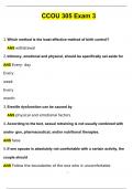 CCOU 305 Exam 3 Actual Exam with Questions and Answers &lpar;2024 &sol; 2025&rpar; 100&percnt; Guarantee Pass