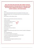 NACC PSW EXAM 200 QUESTIONS AND CORRECT DETAILED ANSWERS INCLUSIVE OF REVIEW&comma;PRACTICE EXAM AND STUDY SETS TOP RATED VERSION FOR ALREADY A&plus; GRADED WITH EXPERT FEEDBACK &vert; NEW AND REVISED