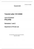  Law of Contract PVL3702  Semesters 1 and 2  Department of Private Law