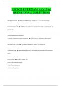 NMTCB PET EXAM REVIEW&colon;  QUESTIONS & SOLUTIONS