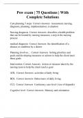 Psw exam &vert; 75 Questions &vert; With Complete Solutions