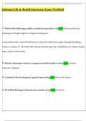 Alabama Life and Health Insurance Exam Questions and Answers &lpar;Verified by Expert 2025&rpar;
