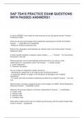 SAP TS410 PRACTICE EXAM QUESTIONS WITH PASSED ANSWERS&excl;&excl;