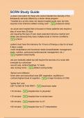 SCRN Study Guide with 100&percnt; correct answers &vert; verified &vert; latest update 2024