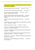 Penn Foster Anatomy And Physiology Proctored Exam &ndash; Questions & Answers 