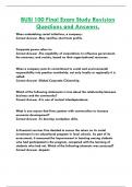BUSI 100 Final Exam Study Revision  Questions and Answers&period;