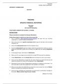 FAC3703    SPECIFIC FINANCIAL REPORTING