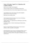 Nature of Nursing&colon; Caputi Ch&period; 1-3 Questions with Complete Solutions