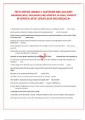 PEST CONTROL BRANCH 2 QUESTIONS AND ACCURATE  ANSWERS WELL EXPLAINED AND VERIFIED AS 100&percnt; CORRECT BY EXPERTS LATEST UPDATE 2024 AND GRADED A&plus;