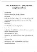 nurs 1014 midterm 2 questions with complete solutions