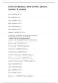 Chem 103 Module 1 With Correct&comma;Choices Certified & Verified