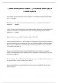 Comm theory Final Exam 2 &lpar;A Graded&rpar; with Q&A&rsquo;s Latest Update