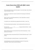 Comm theory Exam 2024 with Q&A&rsquo;s Latest Update