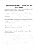 Comm theory Final Exam 3 &lpar;A Graded&rpar; with Q&A&rsquo;s Latest Update