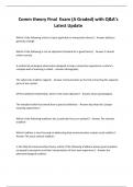 Comm theory Final Exam &lpar;A Graded&rpar; with Q&A&rsquo;s Latest Update