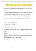 ARRT Test Prep with Complete Solution 2024&sol;2025