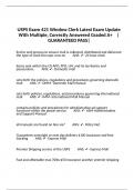 USPS Exam 421 Window Clerk Latest Exam Update With Multiple&comma; Correctly Answered Graded A&plus;    &vert;GUARANTEED PASS&vert;