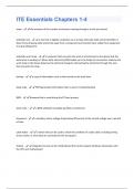 ITE Packaged Exams Latest Questions and Answers with complete solution