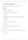 ITE 152 Final Exam 3 Questions And Answers Rated A&plus;