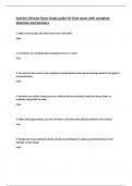 Activity Director Basic Study guide for final exam with complete  Question and Answers