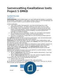 Project 5_Samenvatting kwalitatieve toets (VSM/Systeemkunde)