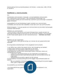 samenvatting Communicatiehandboek   Wil Michels   vierde druk