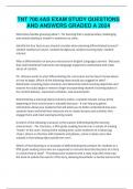 TNT 700&period;4AS EXAM STUDY QUESTIONS AND ANSWERS GRADED A 2024