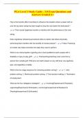 PGA Level 3 Study Guide - 3&period;0 Exam Questions and Answers Graded A&plus;