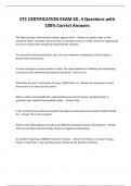 ETC CERTIFICATION EXAM ED&period; 4 Questions with 100&percnt; Correct Answers