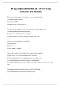 RT &lpar;Egan's&rpar; Fundamentals Ch&period; 38 Test Study Questions and Answers