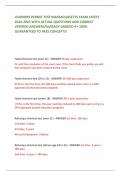 LEARNERS PERMIT TEST&colon;MASSACHUSETTS EXAM LATEST  2024-2025 WITH ACTUAL QUESTIONS AND CORRECT  VERIFIED ANSWERS&sol;ALREADY GRADED A&plus; 100&percnt;  GUARANTEED TO PASS CONCEPTS&excl;