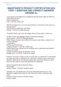 SMARTSHEETS PRODUCT CERTIFICATION 2024 PART 1 QUESTION AND CORRECT ANSWERS  &vert;GRADED A&plus;