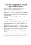 BCIS Bundled Exam Questions Package with Correct Answers