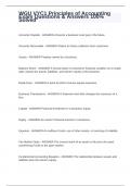 WGU VYC1 Principles of Accounting Exam Questions & Answers 100&percnt; Solved