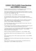 USNSCC Bundled Exam Questions Package with Correct Answers
