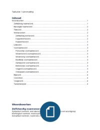 Woordsoorten samenvatting