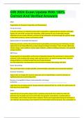 GRI 2024 Exam Update With 100&percnt; Correct And Verified Answers
