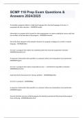 SCMP 118 Prep Exam Questions & Answers 2024&sol;2025