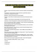 BIO 181 ASU Exam With Questions And 100&percnt; Complete Answers 